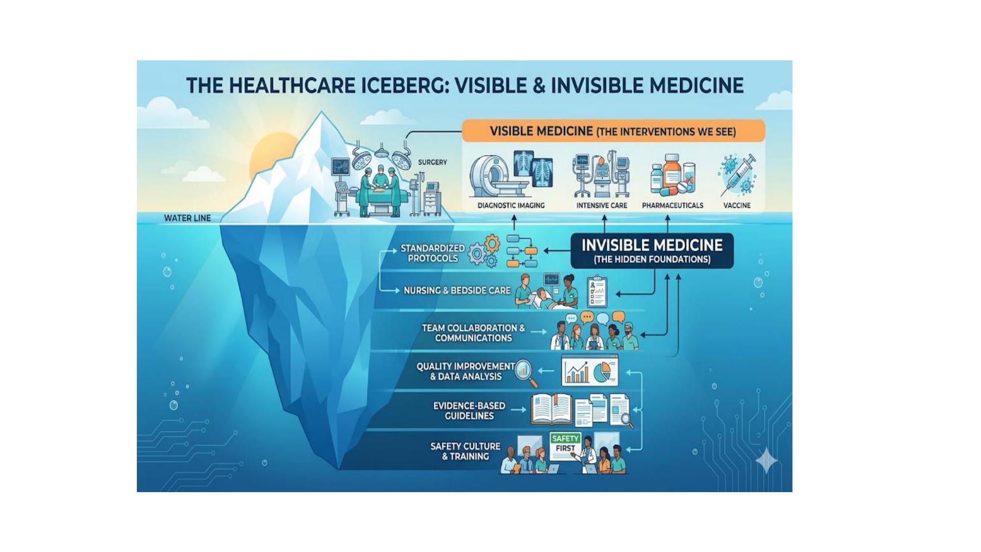 The Healthcare Iceberg: Visible and Invisible Medicine